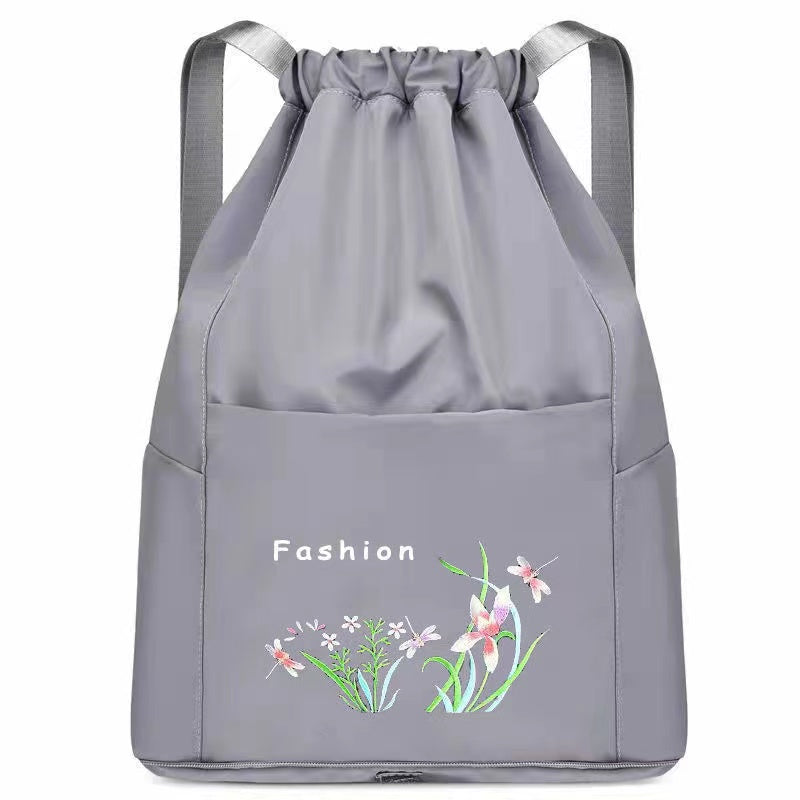 Ladies Oxford Cloth Drawstring Backpack / Height 42CM*Length 34CM*Width 18CM