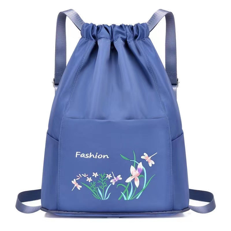 Ladies Oxford Cloth Drawstring Backpack / Height 42CM*Length 34CM*Width 18CM