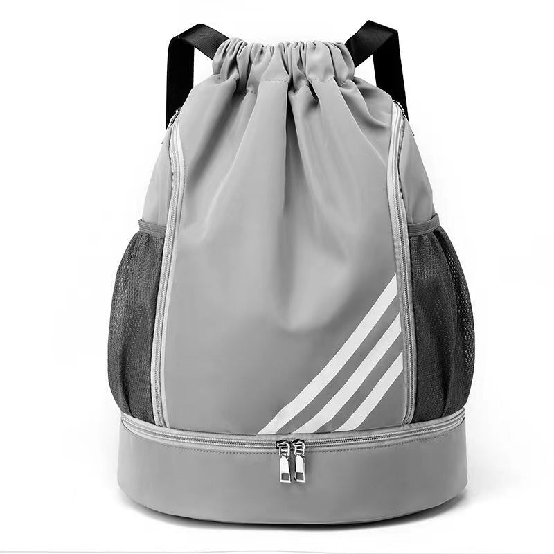 Buckle drawstring sports backpack/height 43CM* thickness 15CM* width 34CM