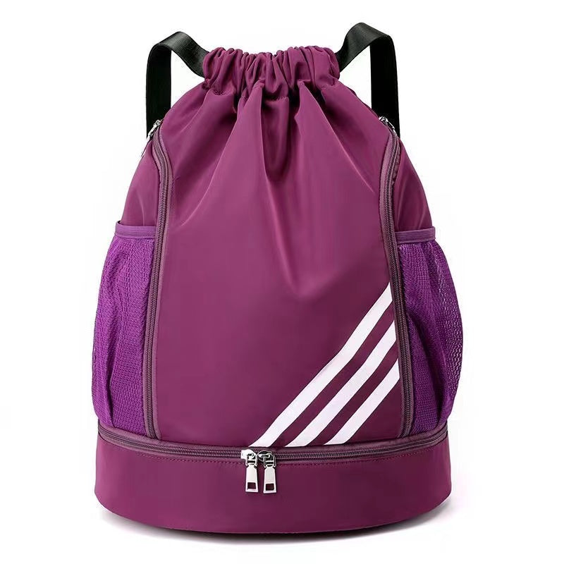 Buckle drawstring sports backpack/height 43CM* thickness 15CM* width 34CM