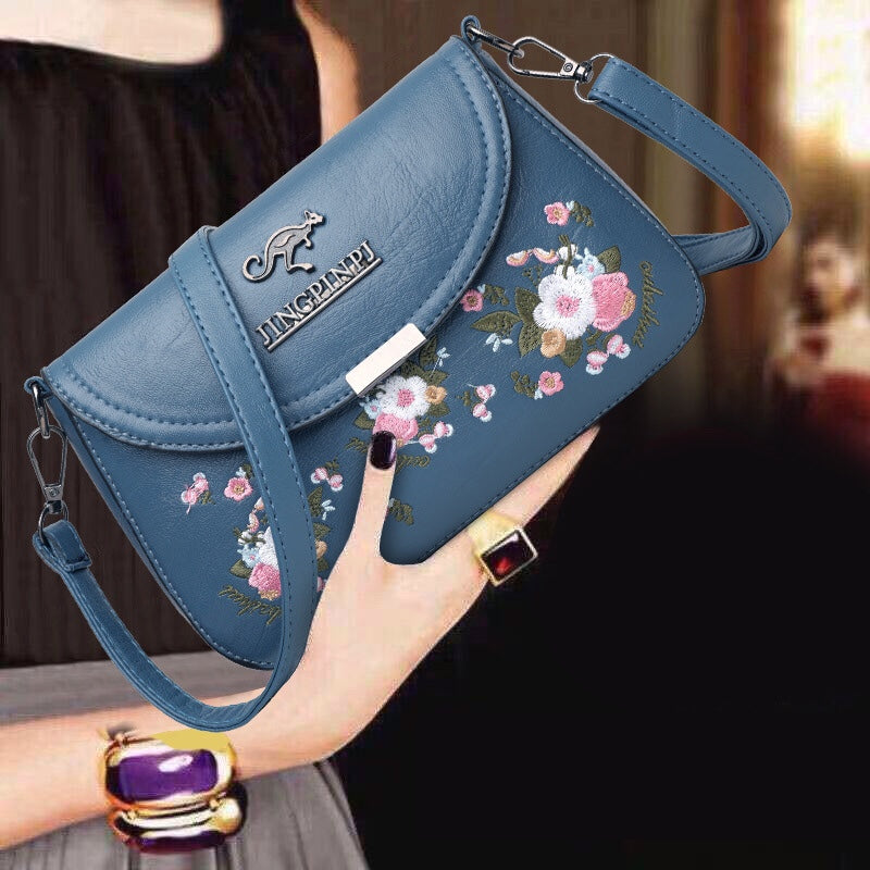 Fashion casual embroidery bag / height 15CM*width 22CM*6CM