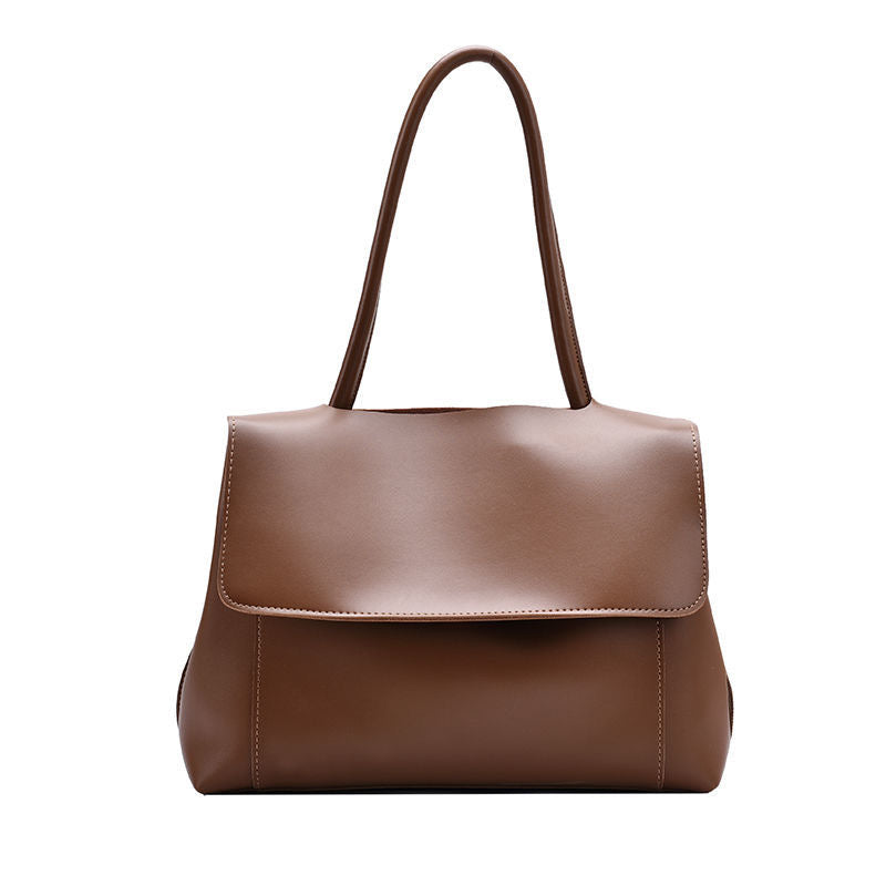 Large-capacity bag / retro simple and fashionable women's bag / oblique cross also under the bag