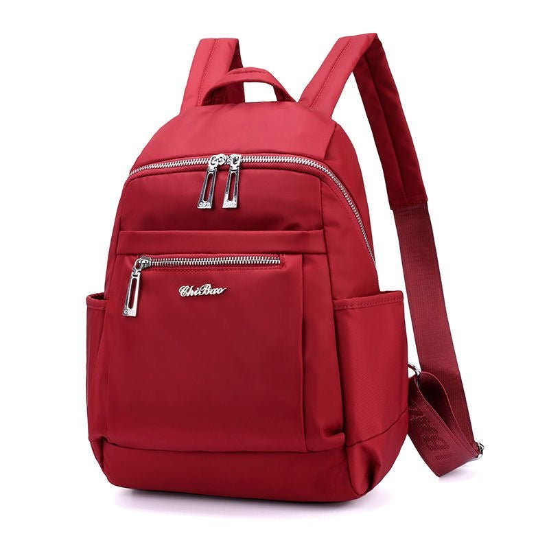 All canvas solid color backpack/width 26CM* height 35CM* thickness 14CM