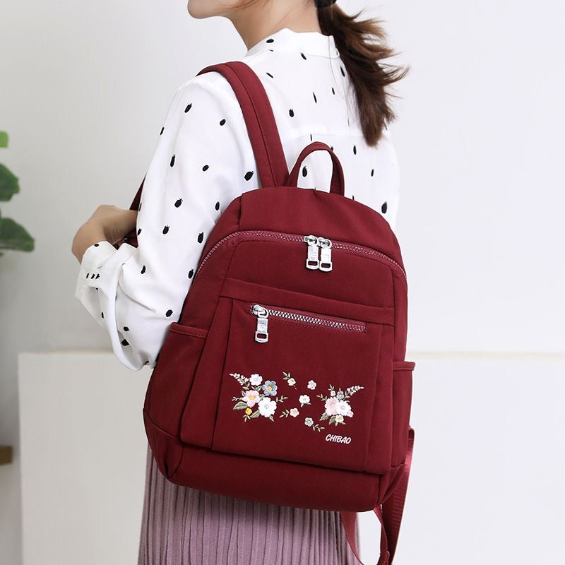 Fashion embroidery casual backpack/width 27CM* height 35CM* thickness 14CM
