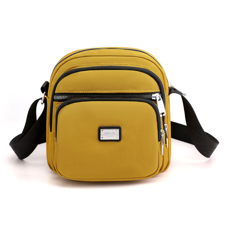 Waterproof Oxford Canvas Multi-layer Shoulder Bag/Width 22CM* height 22CM* thickness 13CM
